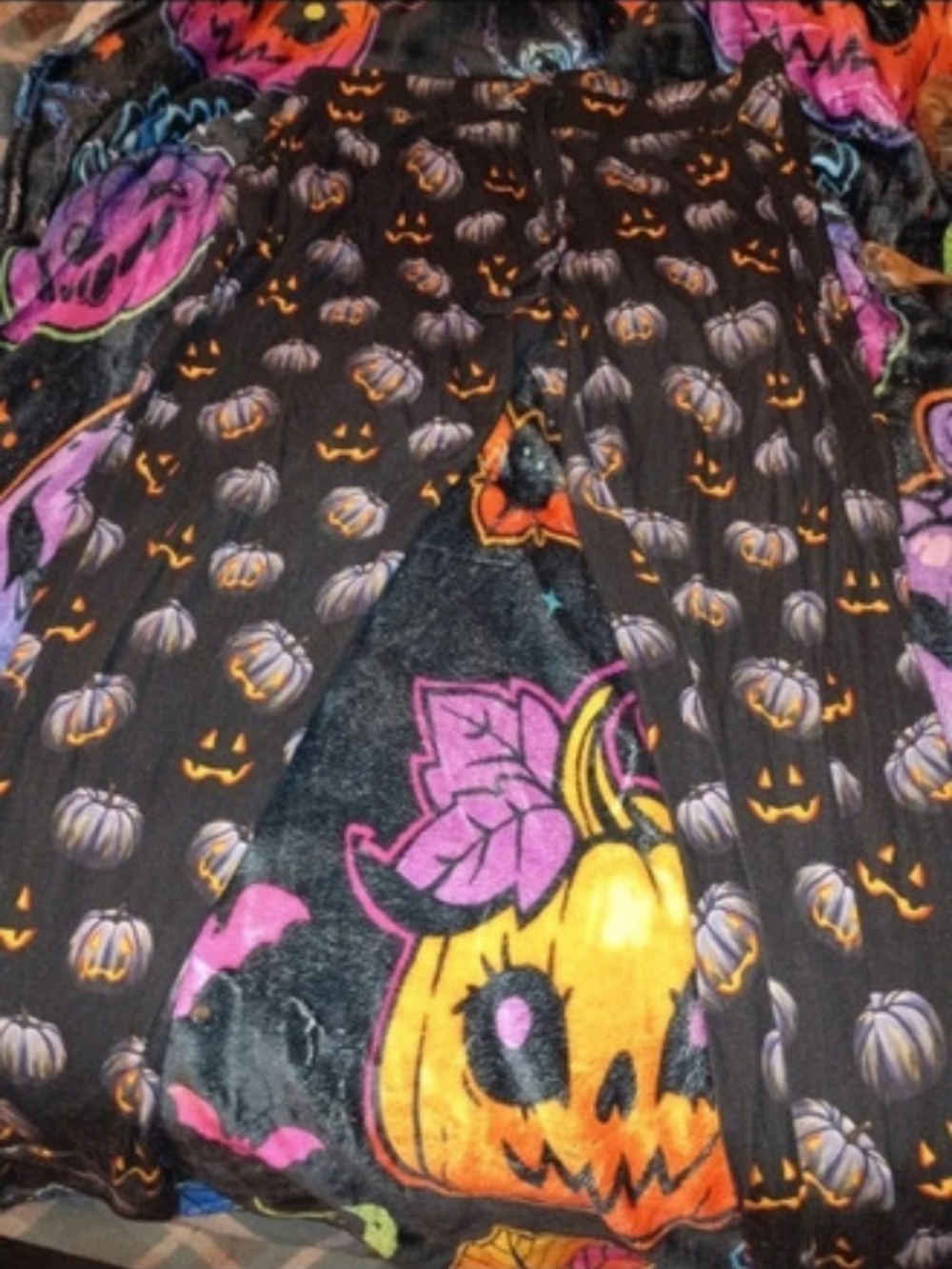 Little Bum Bums Halloween Pumpkin Jack-O-Lantern Bamboo Pajama Pants Pajama
